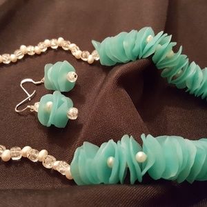 Handmade Polymer Clay Necklace & Earring set